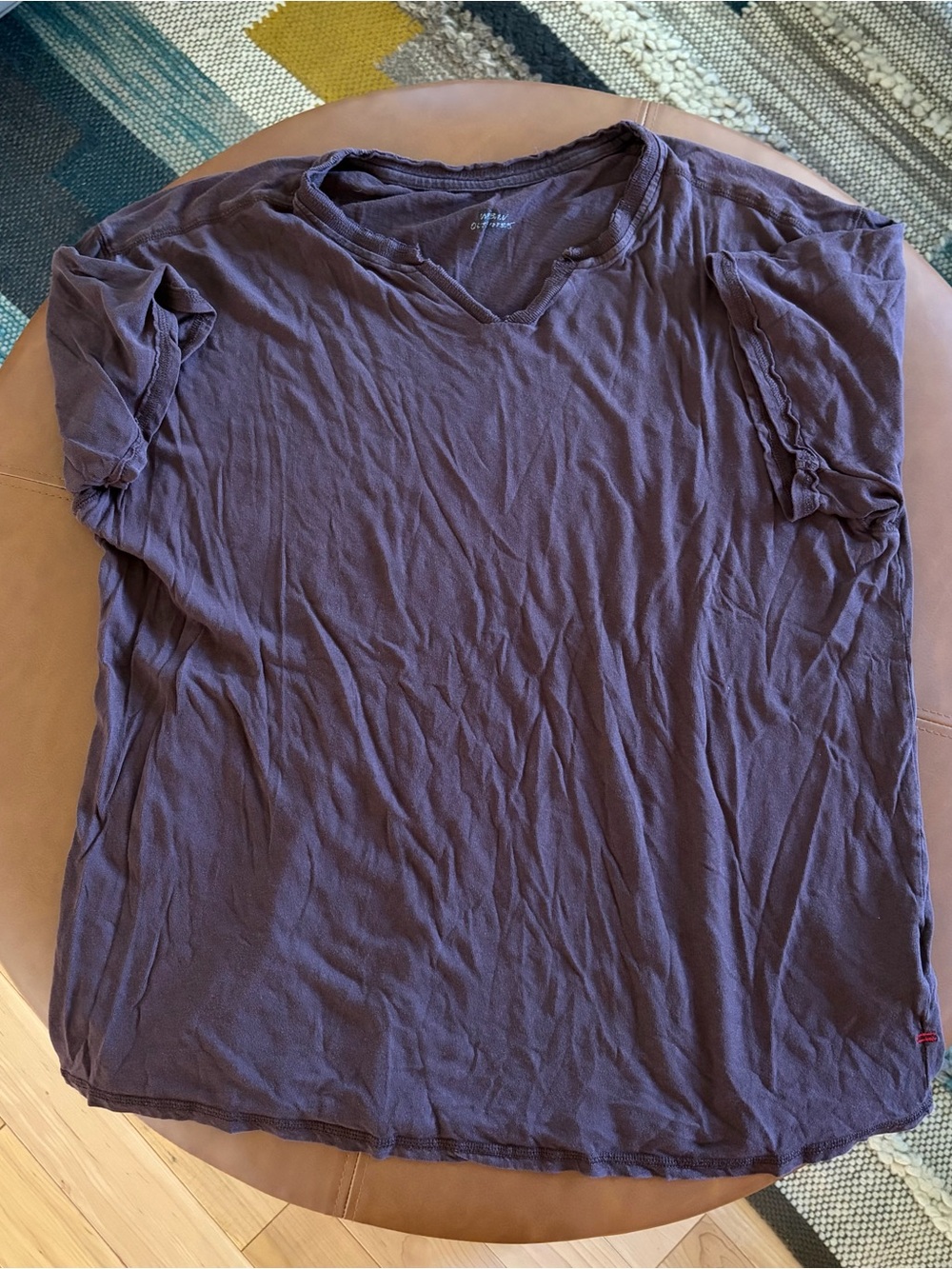 BDG Urban Outfitters size XL dark maroon/purple/brown relaxed short sleeve tee